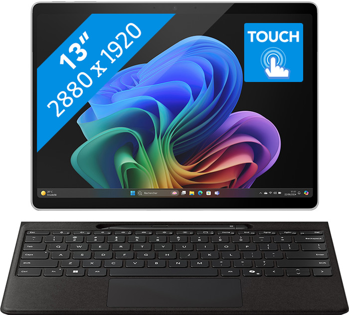 Microsoft Surface Pro Copilot+ PC OLED Snapdragon X Elite/16GB/512GB Platinum front