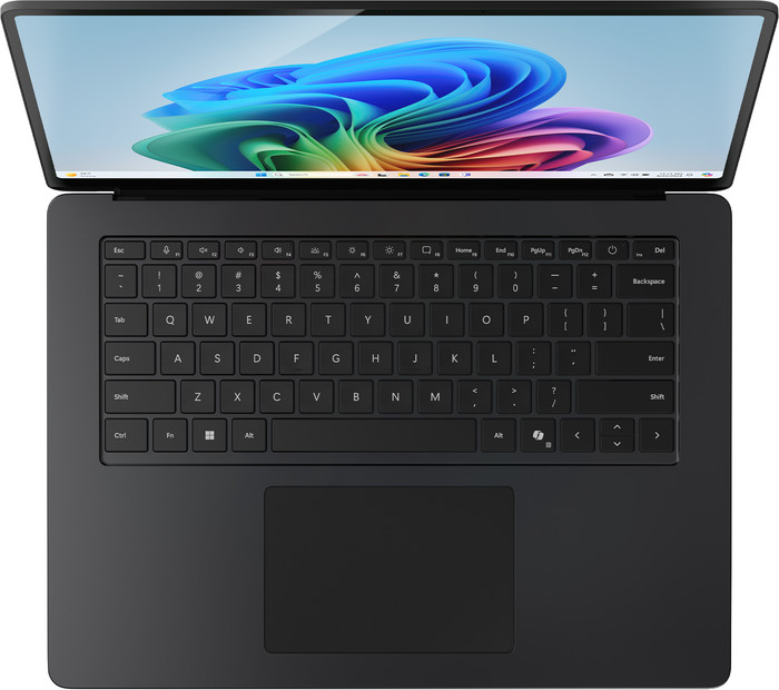 Microsoft Surface Laptop 7 15 Snapdragon X Elite / 16GB / 512GB Graphite bovenkant