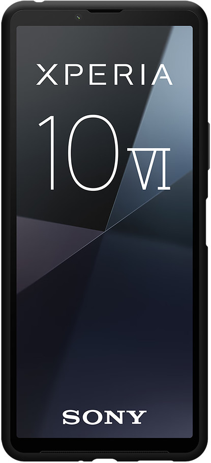 Just in Case Soft Design Sony Xperia 10 VI Back Cover Zwart voorkant