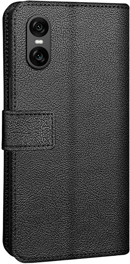 Just in Case Wallet Sony Xperia 10 VI Book Case Zwart achterkant
