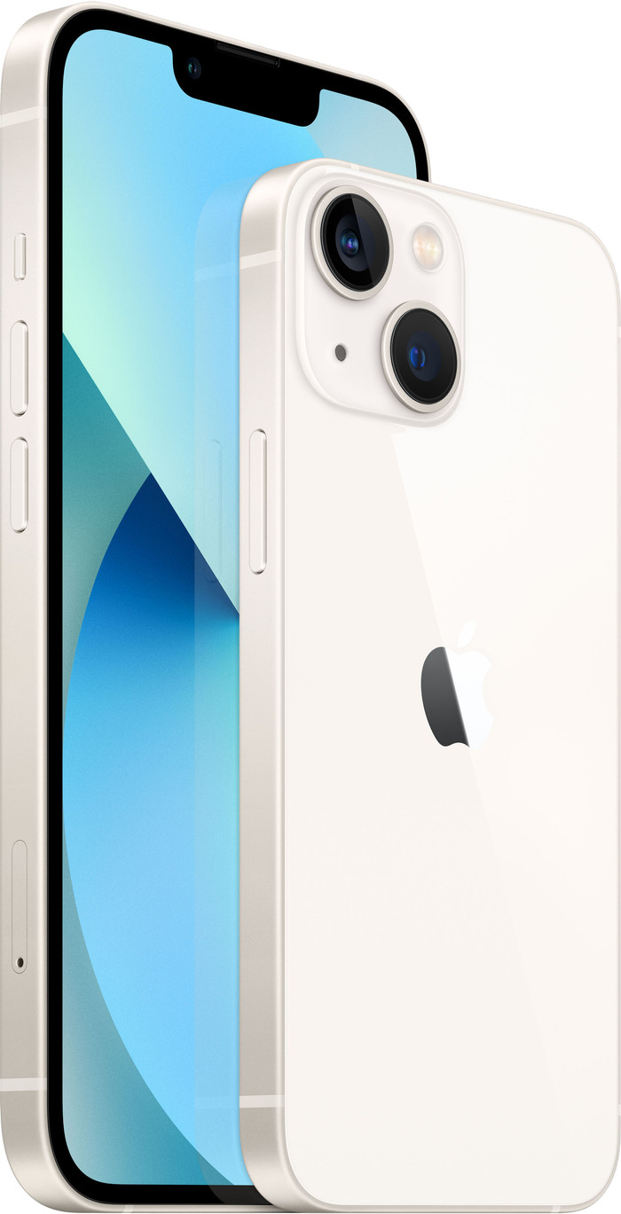 Apple iPhone 13 128GB Witgoud rechterkant