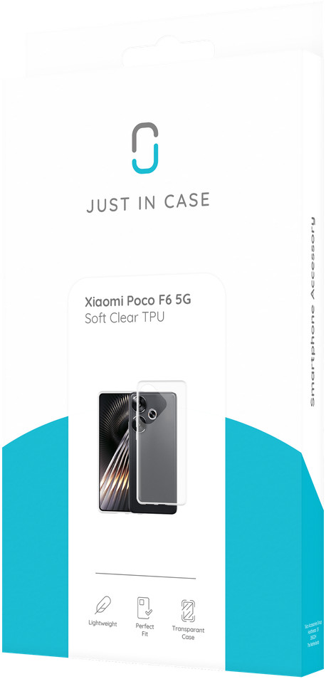 Just in Case Soft Design Xiaomi Poco F6 Back Cover Transparant verpakking