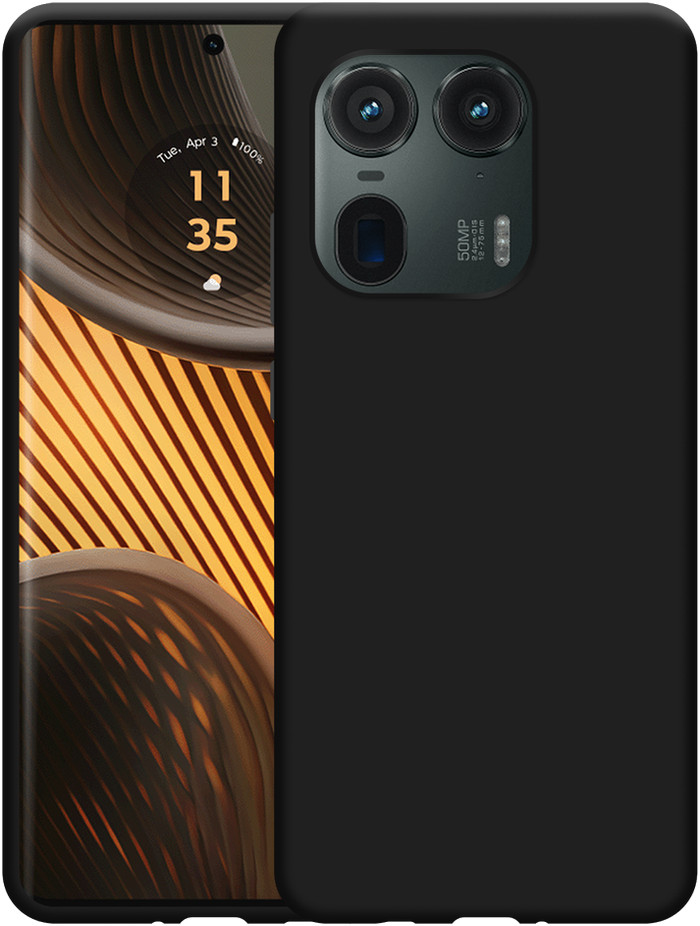 Just in Case Soft Design Motorola Edge 50 Ultra Back Cover Zwart visual leverancier