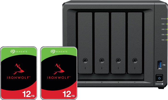 Synology DS425+ + Seagate Ironwolf 12TB Duo Pack Main Image