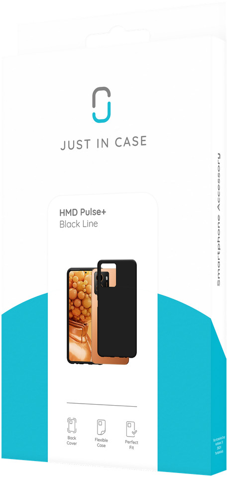 Just in Case Soft Design HMD Pulse+ Back Cover Zwart verpakking