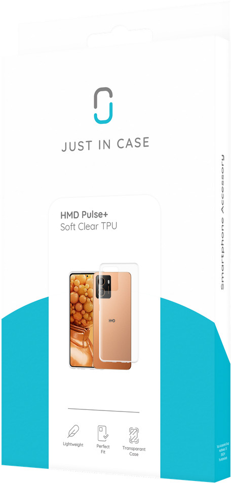 Just in Case Soft Design HMD Pulse+ Back Cover Transparant verpakking