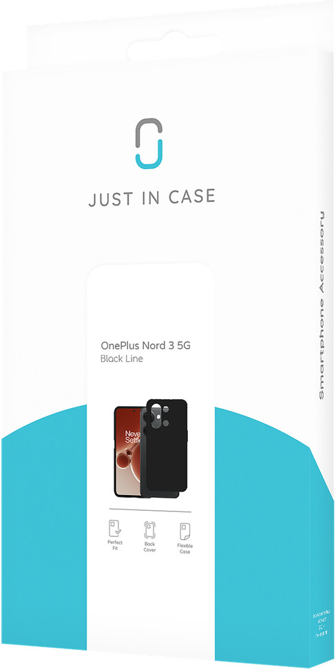 Just in Case Soft Design OnePlus Nord 3 5G Back Cover Black packaging