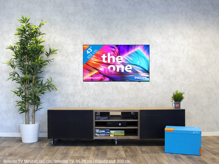Philips The One 43PUS8909 - Ambilight (2024) + Soundbar + Hdmi kabel visual Coolblue 1