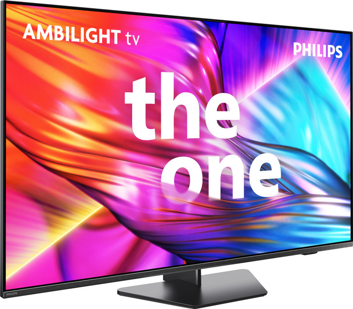 Philips The One 43PUS8909 - Ambilight (2024) + Soundbar + Hdmi kabel voorkant