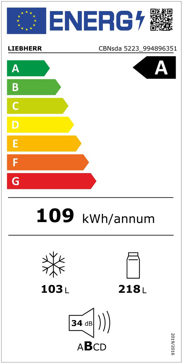 Liebherr CBNsda 5223-22 energielabel