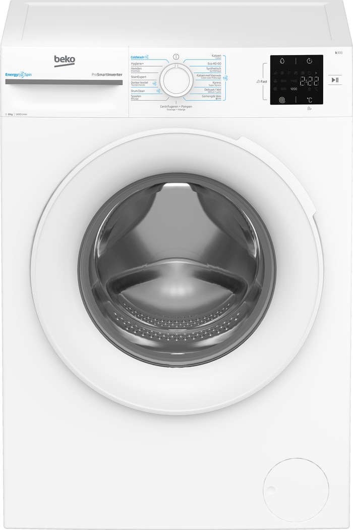 Beko BM3WFU38412CW EnergySpin bovenkant