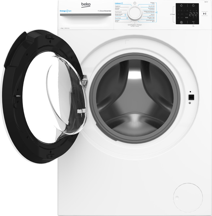Beko BM3WFU38412CW EnergySpin binnenkant