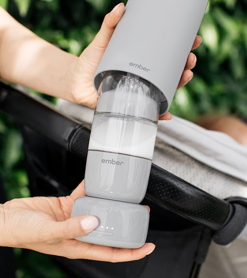 Ember Baby Bottle System White product in use