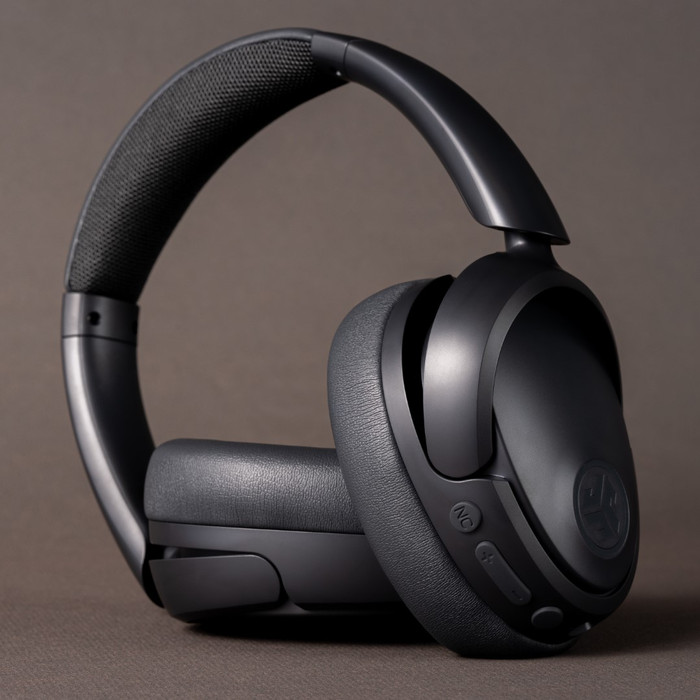 JBuds Lux ANC Grau produkt in gebrauch