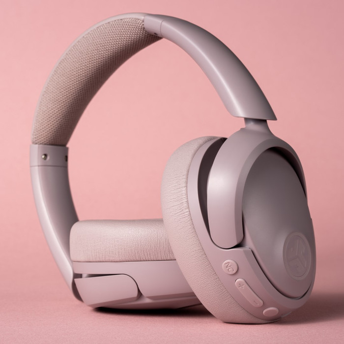 JBuds Lux ANC Rosa produkt in gebrauch