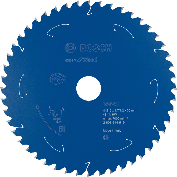 Bosch Cirkelzaagblad ACCU Expert for Wood 216x30x1.7/1.2x48T Main Image