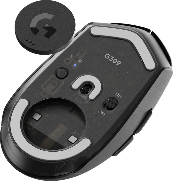 Logitech G309 Lightspeed Draadloze Gaming Muis Zwart detail