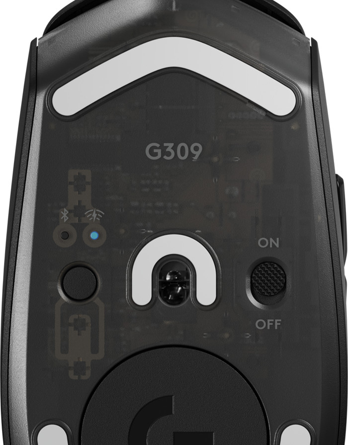 Logitech G309 Lightspeed Draadloze Gaming Muis Zwart detail