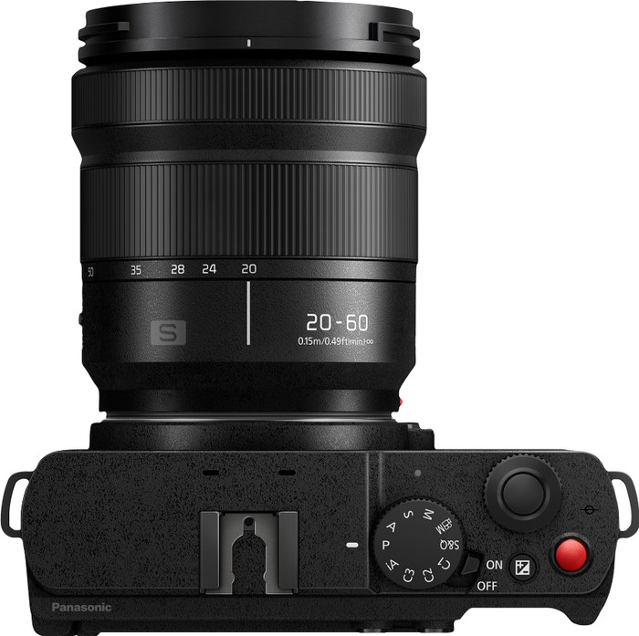 Panasonic Lumix DC-S9 Zwart + 28-200mm f/4-7.1 bovenkant