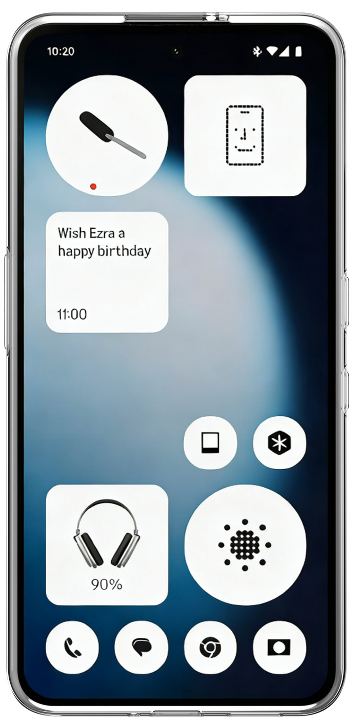 Just in Case Soft Design Nothing Phone (3a) Lite Back Cover Transparent front