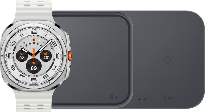 Samsung Galaxy Watch Ultra 4G Wit 47mm + Duo Draadloze Oplader Main Image