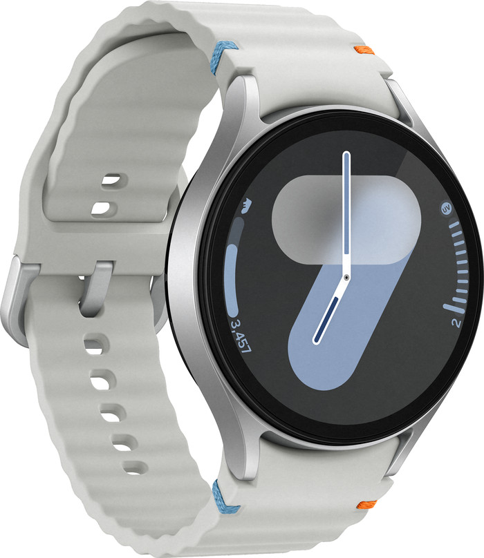 Samsung Galaxy Watch 7 Zilver 44mm + Oplader 25W linkerkant