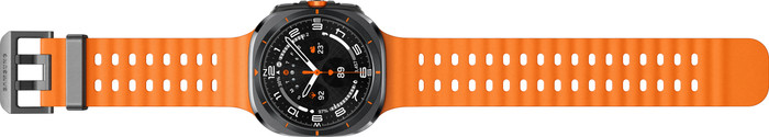 Samsung Galaxy Watch Ultra 4G Grijs/Oranje 47mm + Duo Draadloze Oplader voorkant