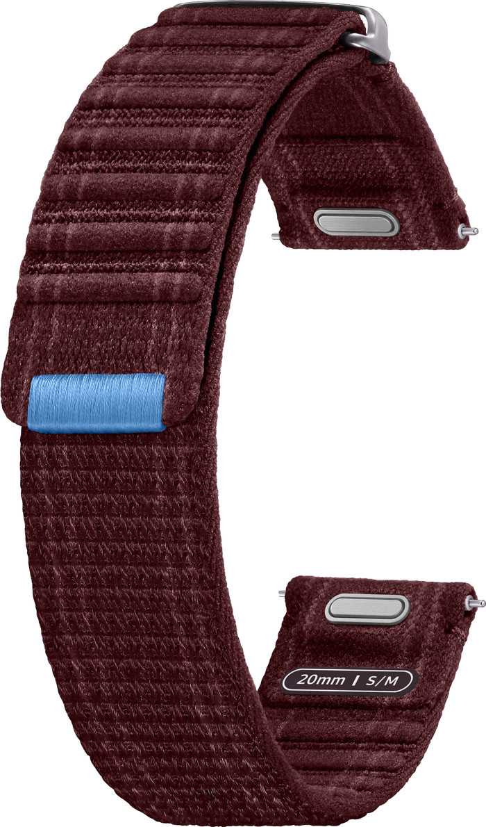 Samsung Nylon Bandje 20mm Donkerrood S/M detail