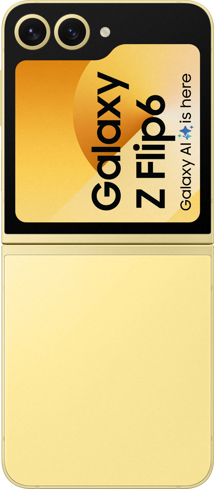 Samsung Galaxy Z Flip 6 256GB Yellow 5G + Samsung Galaxy Watch 7 Silver 44mm back