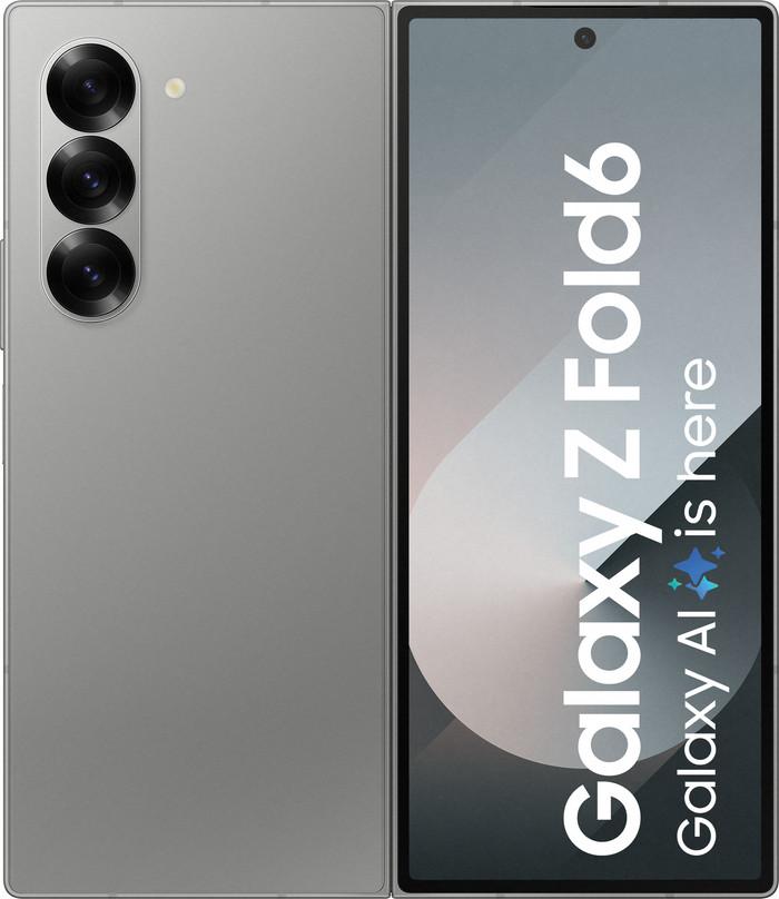 Samsung Galaxy Z Fold 6 256GB Zilver 5G + Accessoirepakket achterkant