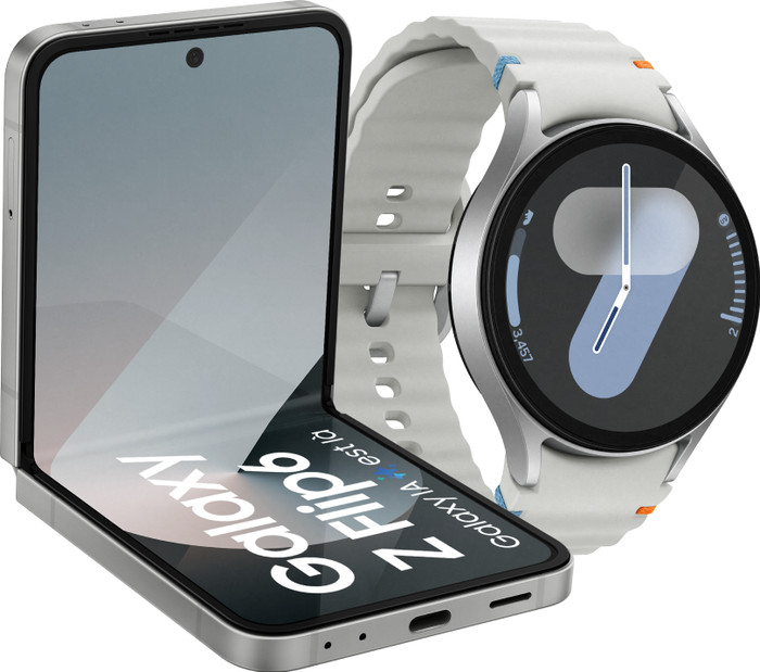 Samsung Galaxy Z Flip 6 512GB Silver 5G + Samsung Galaxy Watch 7 Silver 44mm Main Image