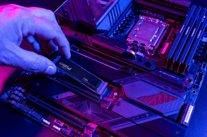 Crucial T705 1TB PCIe 5.0 M.2 SSD visual leverancier
