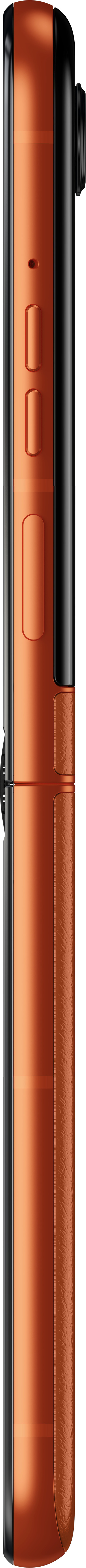 Motorola Razr 50 256GB Oranje 5G + Motorola Oplader 30W Zwart + Usb C Kabel 1m Zwart rechterkant