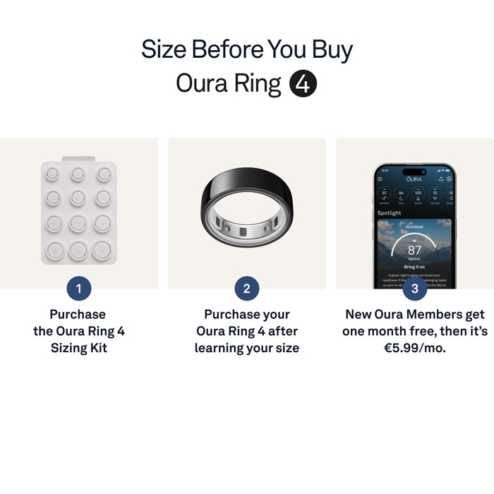 Oura Ring 4 Size 6 Black visual supplier