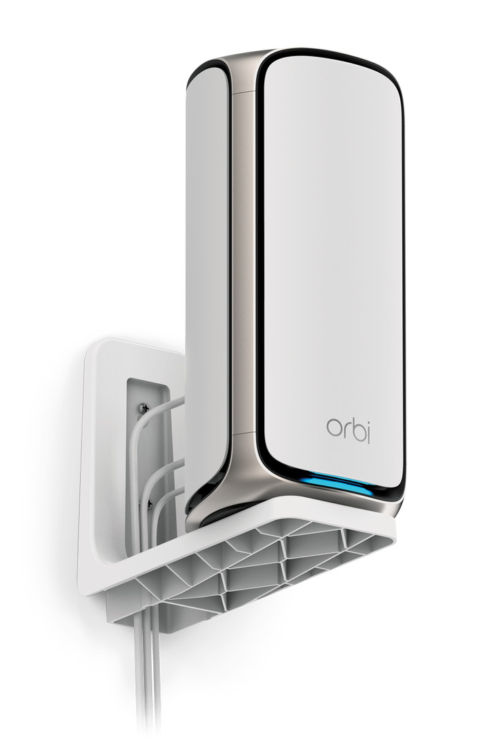 Netgear Orbi Wall Mount for WiFi 7 models (RBEWM) White right side