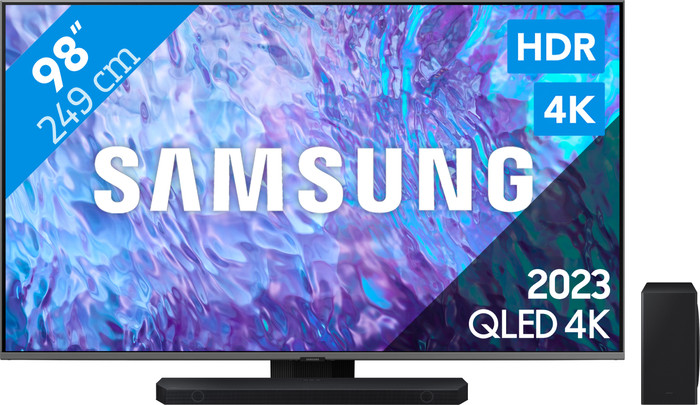Samsung QLED 98Q80C (2023) + Soundbar Main Image