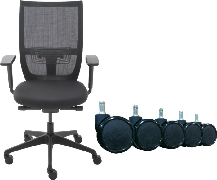 Euroseats Curve Bureaustoel + Wielen Voor Harde Vloeren Main Image
