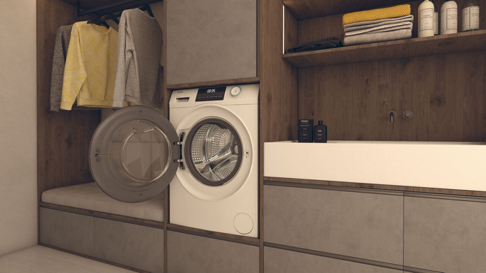 Haier HW100-bp14929 product in use