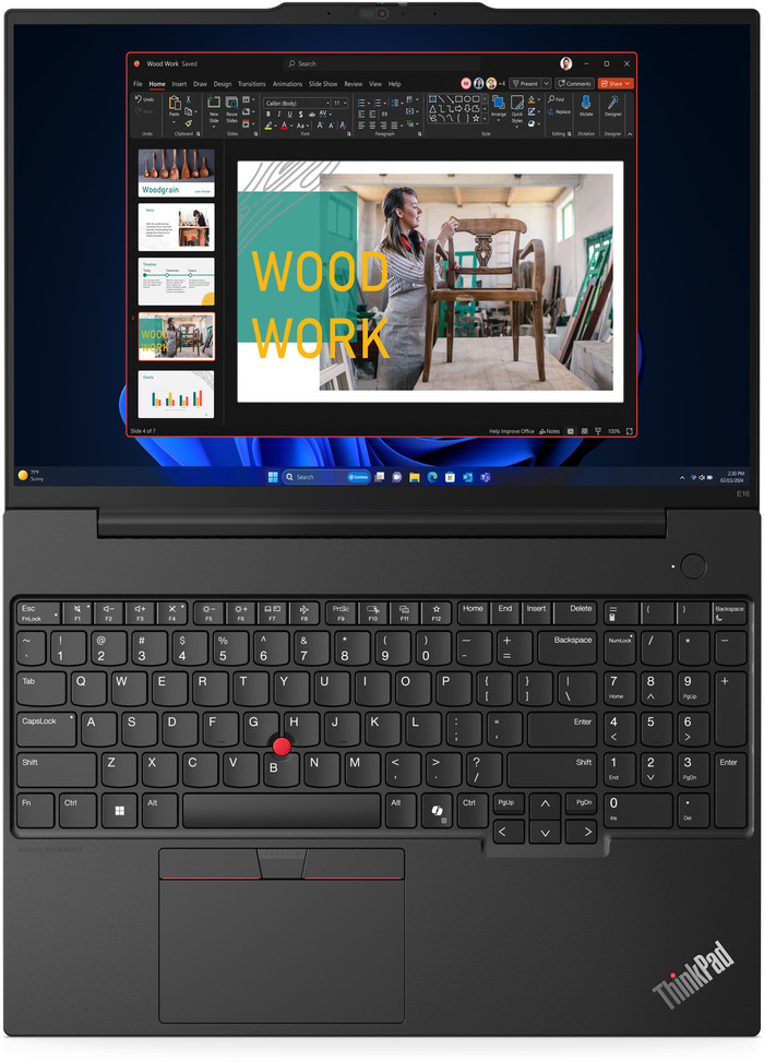 Lenovo ThinkPad E16 Gen 2 (Intel) 21MA000PMB AZERTY top