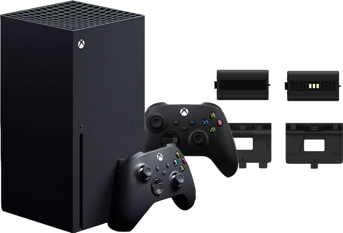 Xbox Series X + Tweede Controller Zwart + BlueBuilt Oplaadbare Batterijen Main Image