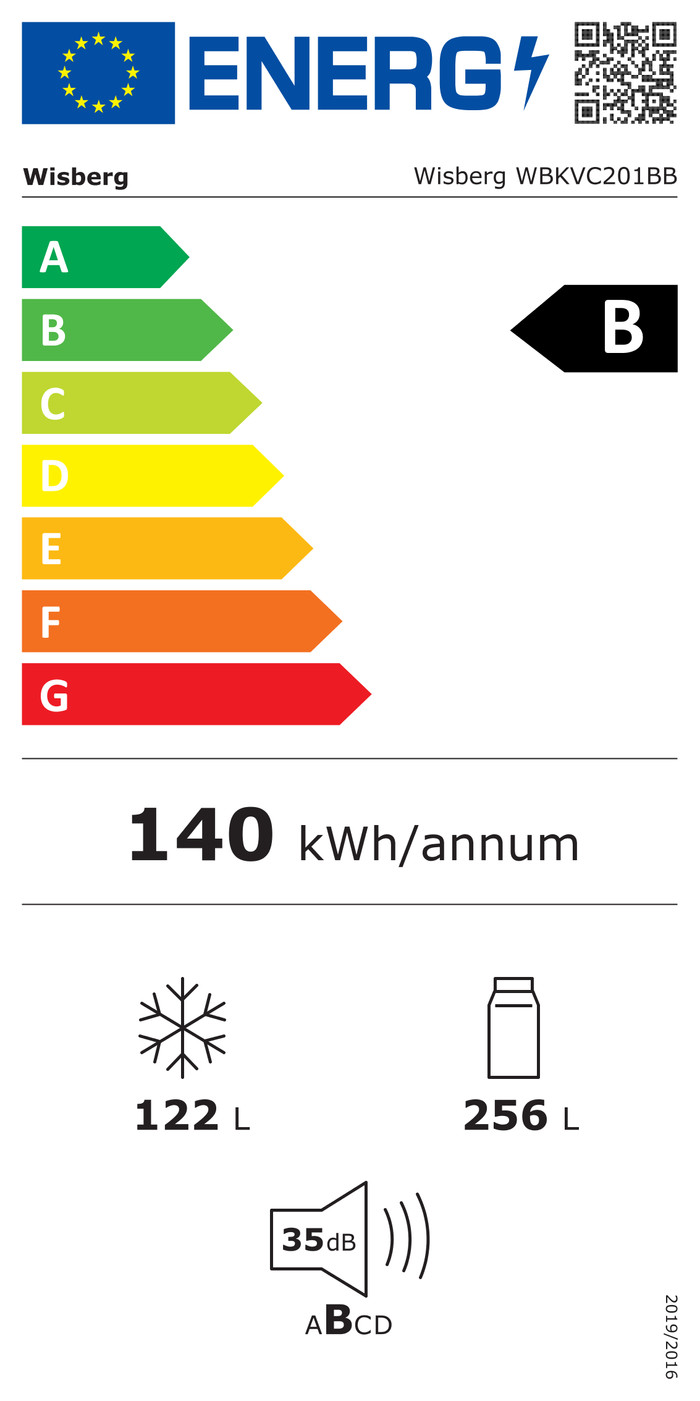 Wisberg WBKVC201BB energielabel