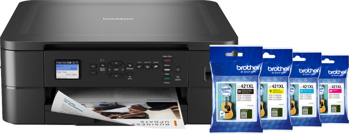 Brother DCP-J1050DW + 1 set extra inkt Main Image