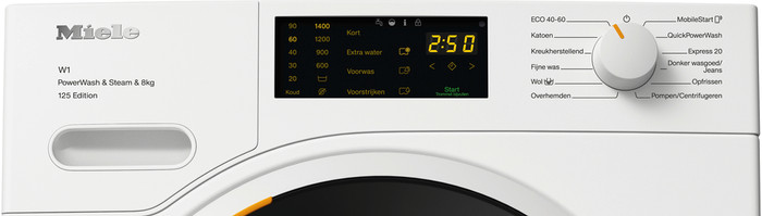 Miele WWB 380 WCS PowerWash + Miele TSL 683 WP EcoSpeed & Steam detail