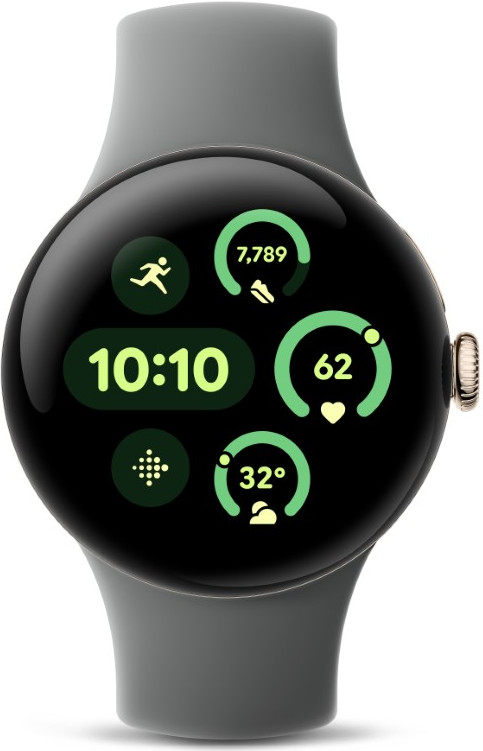 Google Pixel Watch 3 Grijs 41mm voorkant