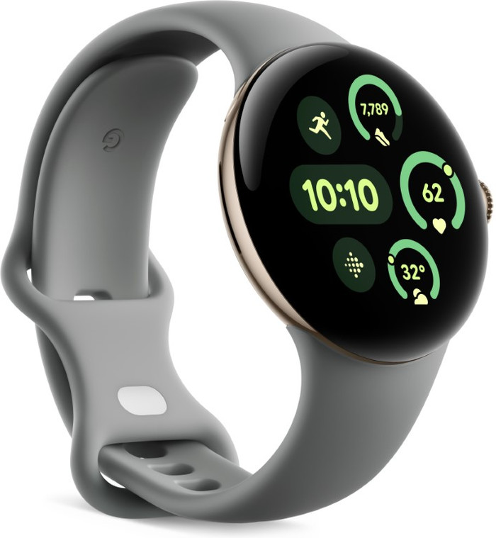 Google Pixel Watch 3 Grijs 41mm linkerkant