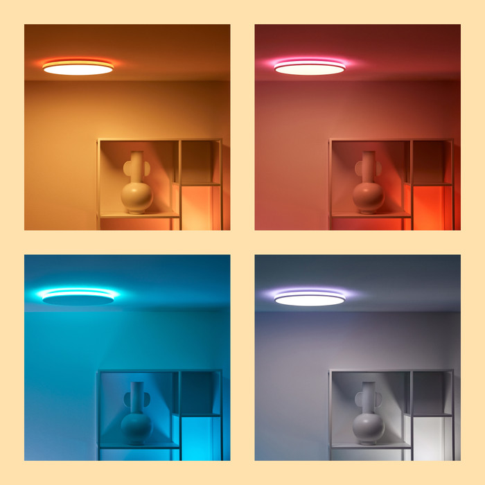 WiZ Ceiling Lamp Rune - Colored and White Light - White visual supplier