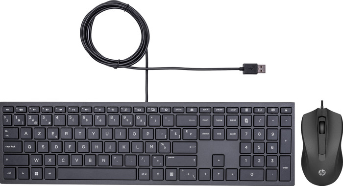 HP Pavilion Wired Keyboard 300 Azerty + HP 100 Wired Mouse Main Image