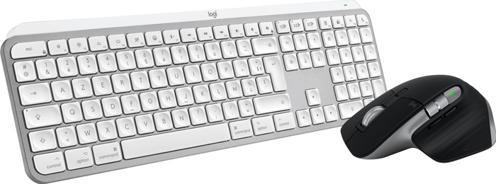 Logitech MX Keys S for Mac AZERTY White + Logitech MX Master 3S for Mac Space Gray Main Image