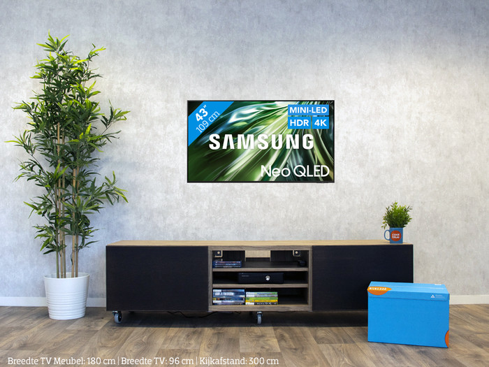 Samsung Neo QLED 4K 43QN90D (2024) + Soundbar visual Coolblue 1