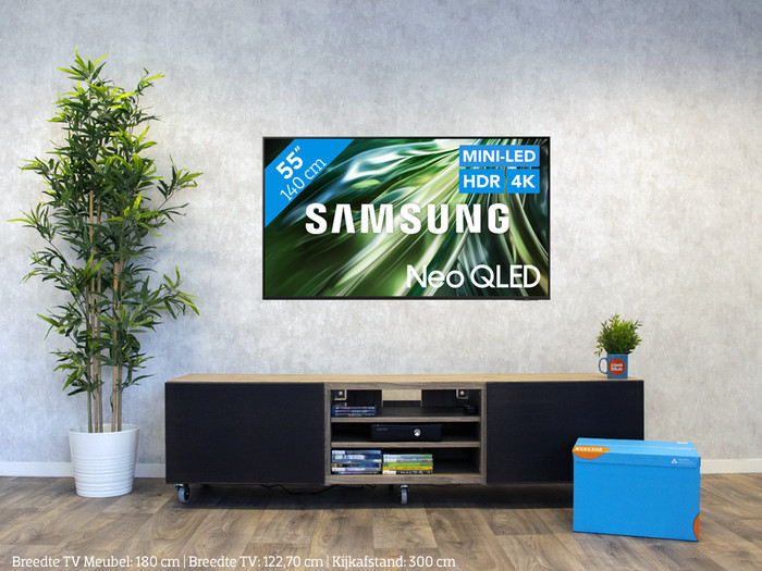 Samsung Neo QLED 4K 55QN90D (2024) + Soundbar visual Coolblue 1